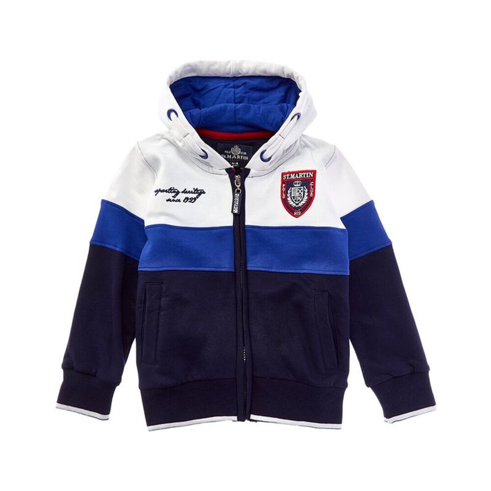 Polo Club St. Martin Boys  Felpa Con Zip Jacket, Blue